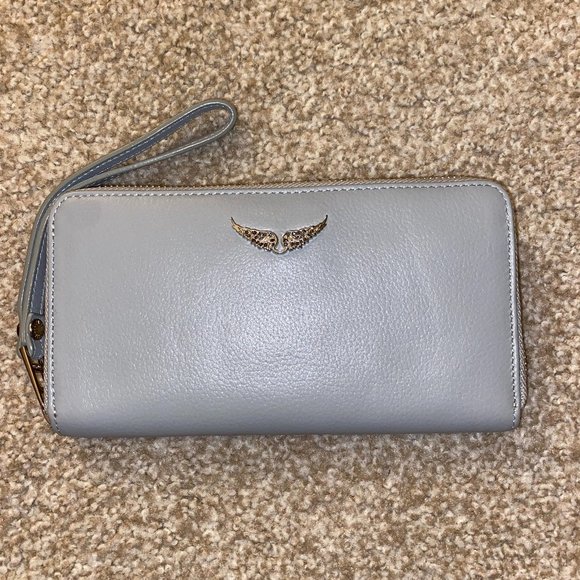 Zadig and Voltaire - Large Grey Leather Designer Wallet - Brand new with tags! - Picture 3 of 6